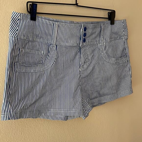 Guess Blue and White Stripe Nautical Shorts - Picture 3 of 7